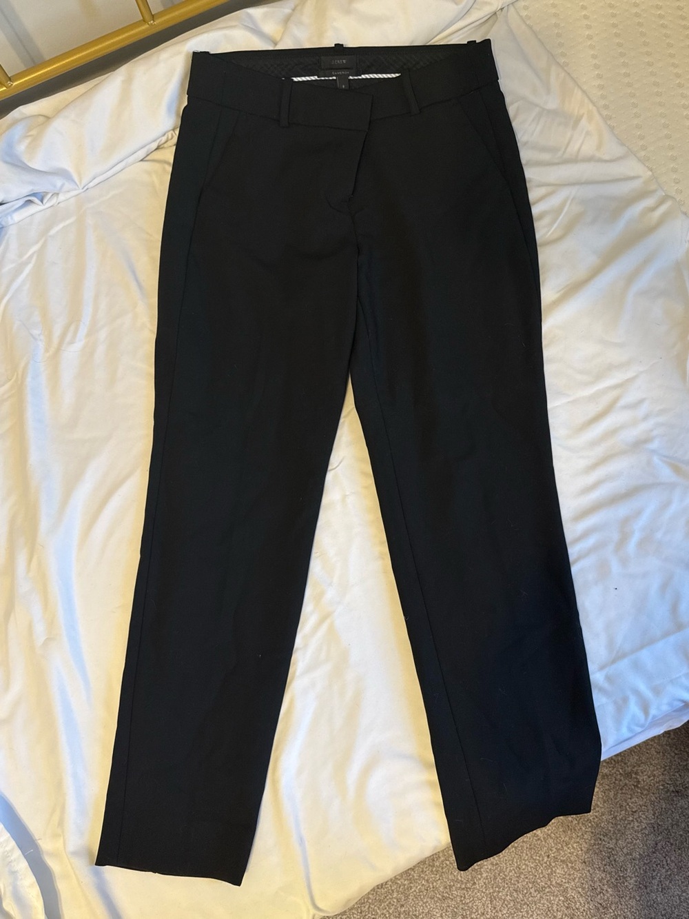 J Crew Black Cameron ankle pants